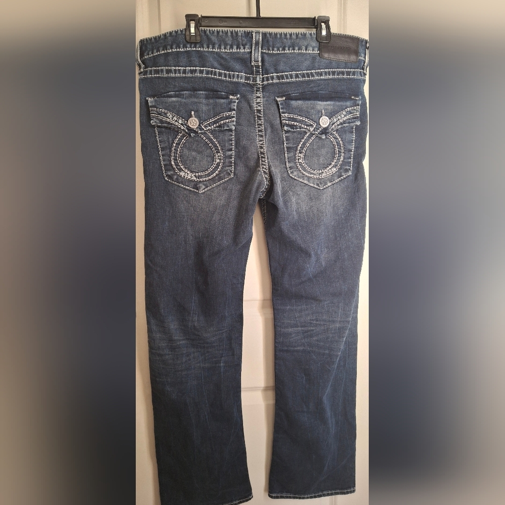 Big Star Pioner Boot Womens Blue Denim Jeans Sz 36R Western - Picture 2 of 11